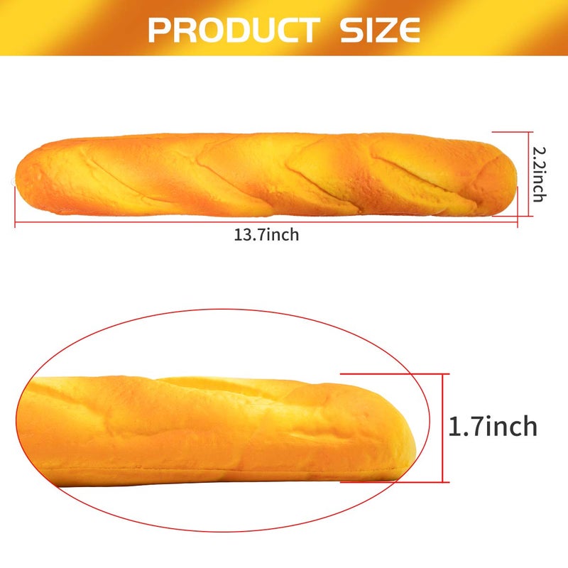 PG6 Soft Toast Bread Baguette Shape Anti-Skid Keyboard Wrist Rest Support for Office,Computer,Laptop& Mac,Slow Bounces Back Foam for Easy Typing & Pain Relief - Image 2